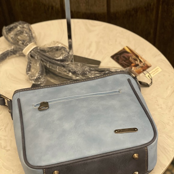 Montana West Aztec Crossbody NWT Blue - Picture 4 of 6
